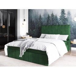tapicerowane łóżKo zielone AMOR BOX łóżko kontynentalne AMOR BOX