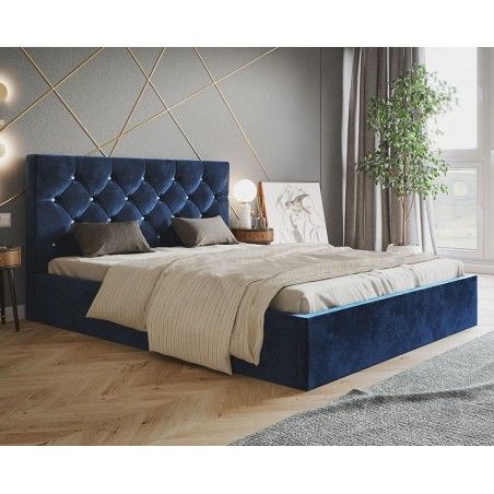 łóżko LUX 7 niebieskie okładka