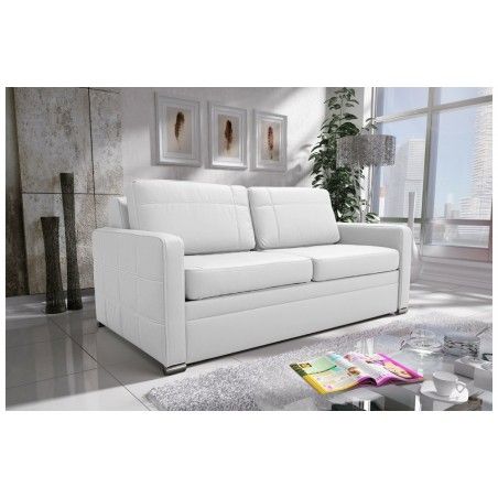 Sofa AVANT biała eco skóra